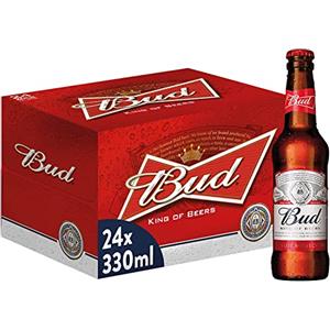 Bud, Birra Bottiglia - Pacco da 24x33cl