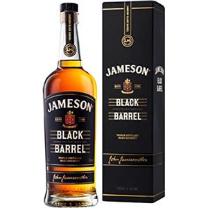 Jameson Irish Whiskey Black Barrel, Blended Whisky Irlandese di malto e cereali, Fino a 12 anni di invecchiamento in botti ex-bourbon e sherry, Con Astuccio, 40% Vol., 700 Ml
