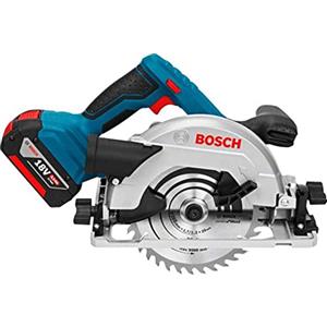 Bosch Professional 18V System Sega Circolare a Batteria Gks 18V-57 G (Compatibile conBinario di Guida, Prof. di Taglio: 57 Mm, Incl. 2 Batt. 4.0Ah, Caricabatt. Rapido Gal 18V-40, 1 Lama, L-Boxx)