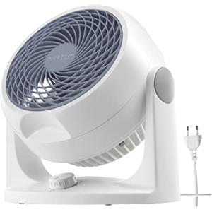 Iris Ohyama Woozoo, 23m², Ventilatore da Tavolo, Ventilatore da Scrivania, Bianco, 3 Velocità, Silenzioso, Portatile, Per Camera Da Letto, Soggiorno, Raffreddamento, Potente, PCF-HD18N