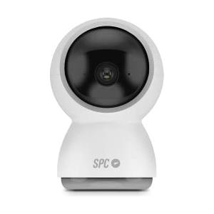 SPC Lares 360 - Telecamera Intelligente di sorveglianza Indoor con Testa a 360°, Controllo delle Persone, rilevamento Movimento, Visione Notturna, Audio bidirezionale e Dimensioni ridotte