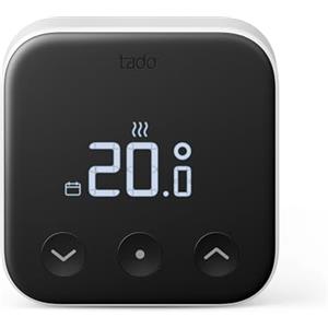 tado° termostato intelligente X, prodotto aggiuntivo come termostato ambiente cablato, controllo del riscaldamento tramite app e smart speaker (Alexa, Siri, Google), non compatibile con tado° V3+