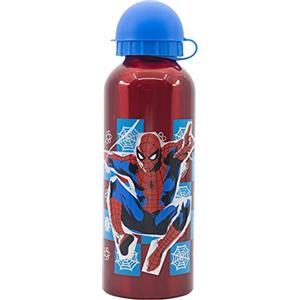 Stor Borraccia Originale Marvel Spiderman in alluminio per bambini da 530ML con beccuccio e tappo che garantiscono la massima sicurezza.