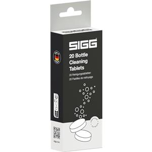 Sigg Bottle Clean Tablets per tutte le borracce, 20 pastiglie igienizzanti per il lavaggio a mano, Pastiglie effervescenti per la pulizia di bottiglie e borracce