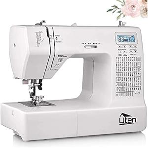 Uten Macchina da Cucire elettronica Overlock 200 Pedale Macchina per Cucire Professionale Bianco