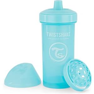 Twistshake Biberon a Prova di Perdite con Beccuccio Rigido e Frullatore per Frutta - 360ml | Bottiglia da Ginnastica per Bambini | Bottiglie D'acqua per Bambini a Prova di Fuoriuscita | Bicchiere Antigoccia per Bambini | Bicchiere per Bebè Senza BPA | Taz