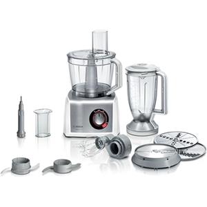 Bosch Elettrodomestici Bosch MC812S814, MultiTalent 8 Robot da Cucina, Multifunzione, Compatto, Oltre 50 Funzioni, 1250 W, Ciotola da 3,9 l, Disco per Affettare e Grattugiare, Bicchiere incluso, Bianco