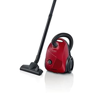 Bosch Elettrodomestici Bosch BGBS2RD1, Aspirapolvere a traino con sacco, Serie 2, Potenza 700W, Sacchetti Large da 3,5l, Facile da Usare e Trasportare, Ottima Filtrazione, realizzato in Germania, Rosso