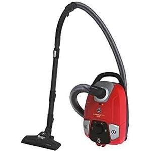 Hoover H-ENERGY 300 HE310HM 011 Aspirapolvere Con Filo, Con Sacco, 850W, 3,5L, 72 dBA, Spazzola Parquet, Filtro Epa Lavabile, Raggio di Azione 10m, Rosso