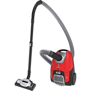 Hoover H-ENERGY 500 HE510HM0 11 Aspirapolvere Con Sacco, Con Filo, 700W, Capacità 3,5 L, Filtro Epa, Spazzola All Floors, Raggio Azione 9 m, Rosso