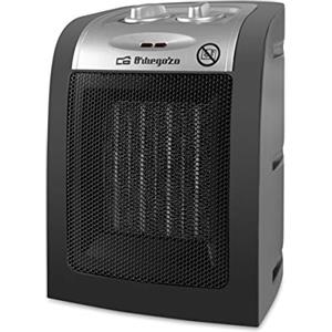 Orbegozo - CR 5017, Stufetta in ceramica, termostato regolabile, protezione da surriscaldamento, sistema antiribaltamento, 1500 W, colore nero