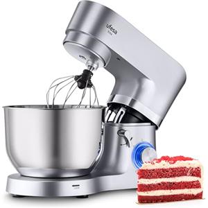 Ufesa Elite Inox, Impastatrice Planetaria, Robot da Cucina, Ciotola di Acciaio Inossidabile 5,5 litri, Manico Ergonomico, 6 Velocità + Turbo, 1400 W, BPA Free