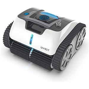 WYBOT Robot Piscina Cordless, Pulitore Piscina per Fondo/Pareti/Linea d'Acqua, Aspirapolvere Automatico per 110 Minuti con Pianificazione del Percorso, Ricarica Rapida, Fino a 120㎡