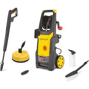 Stanley Idropulitrice SXPW24BX, ad Alta Pressione, per Auto ed Esterni Casa, con Lavapavimenti e Spazzola Fissa, Pressione max. 170 bar, Portata max. 500 l/h, Assorbimento 2400 W