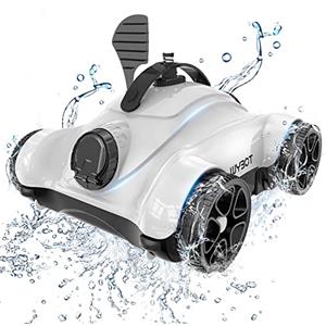 WYBOT Robot Piscina con 150W, 3 Funzioni di Temporizzazione (1/2/3H), Aspirapolvere per Piscine con Pulizia Efficiente 18m³/H, Pulitore Automatico per Piscine Fuori Terra Fino a 60㎡