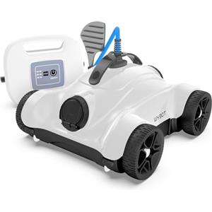 WYBOT Robot per Piscina, pulitore Automatico per Piscina con Potente Pulizia, con Due Motori Motori, IPX8 Impermeabile (Bianco)