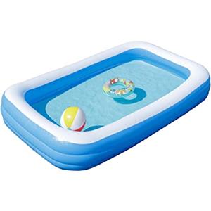 Baroni Home Piscina Gonfiabile da Giardino, Piscina Fuori Terra Rettangolare per adulti e bambini, da esterno - 210x140x60 cm