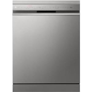 LG QuadWash DF242FPS Lavastoviglie Libera Installazione Serie 2, Classe D, 14 Coperti, 4 Bracci Irroratori, Vapore TrueSteam, EasyRack+, Dual Zone, Wi-Fi, Motore Inverter Direct Drive, Grigia