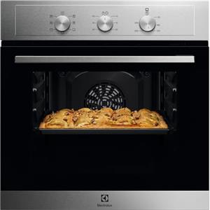 Electrolux Serie 300 Forno da Incasso Multifunzione, Capacità 58 L, EOH2H00BX Classe A, 590x594x560 mm, Acciaio Inox Antimpronta