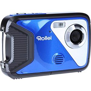 Rollei Sportsline 60 Plus - fotocamera digitale impermeabile con videocamera da 21 MP e Full HD - Sports-Cam con ampio display, 21 modalità scena, custodia robusta , perfetta per i bambini, blu