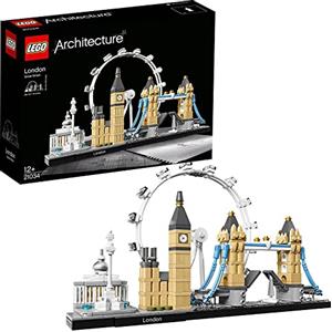 LEGO Architecture Londra, Set con London Eye, Big Ben e Tower Bridge, Kit Modellismo da Costruire per Adulti, Set da Collezione con Monumenti, Idea Regalo per Donna, Uomo, Lei o Lui 21034