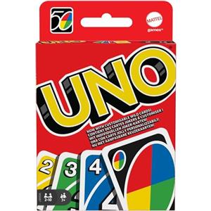 Mattel Games - UNO Carte da Gioco, Adatto per Bambini e per Tutta la Famiglia con Carte Speciali, Giocattolo per Bambini 7+ Anni, W2087