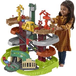 Thomas & Friends - Megatorre di Sodor, playset con pista multilivello e trenino motorizzato incluso, con i luoghi e i personaggi dello show, giocattolo per bambini, 3+ anni, GXH09