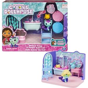 Gabby's Dollhouse, La sala da bagno di Siregatta, mini playset stanze della casa, giochi per bambini dai 3 anni in su