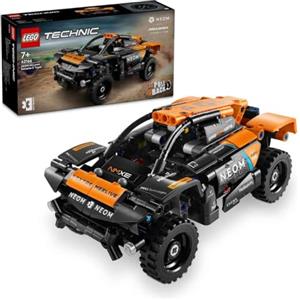 LEGO Technic NEOM McLaren Extreme E Race Car, Macchina Giocattolo Fuoristrada con Funzione Pull-Back, Giochi per Bambini e Bambine da 7 Anni Fan dei Modellini di Auto e Veicoli da Costruire 42166
