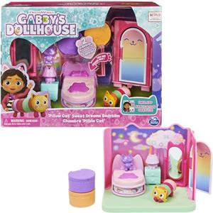 Gabby's Dollhouse, La camera da letto di Cuscigatta, mini playset stanze della casa, giochi per bambini dai 3 anni in su