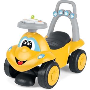 Chicco Billy Walk&Ride Eco+, Primi Passi, Girello e Cavalcabile 2in1, Assemblaggio Semplice, Manubrio Ergonomico, Ruote Larghe, Con Suoni e Luci di Guida, in Plastica Riciclata, Bambini 12-36 Mesi, Giallo