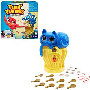 Mattel Games- Piume Volanti con Gatto e Uccellino nella Gabbietta, Giocattolo per Bambini 5+Anni, GVK24