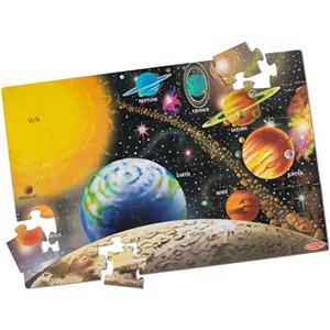 Melissa & Doug - Maxi Puzzle da Pavimento Sistema Solare | Imparare i Pianeti | Gioco Educativo | 3+ | Regalo Bambini Bambine