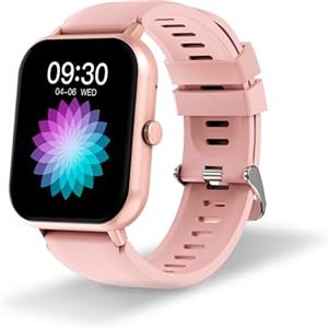 DCU TECNOLOGIC - Smartwatch Curved Glass PRO - Touch Screen ad Alta Definizione Personalizzabile da 1,83'' - Impermeabile IP67-123 Modalità Sport - Rosa