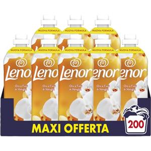 LENOR Ammorbidente Lavatrice Concentrato, Oro E Fiori Di Vaniglia, Freschezza Di Lunga Durata E Morbidezza Di Origine Vegetale, Lenzuola Profumate Fino A 1 Settimana