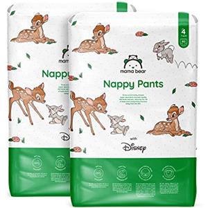 Mama Bear Marchio Amazon - Mama Bear - Disney - Pannolini mutandina - 160 Unità, Confezione da 2, Taglia 4 (9-15 kg) - PACCO MENSILE, Bianco