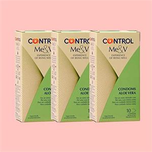 CONTROL Me&V Condom Mix Cofanetto composto di preservativi extra lubrificati all'Aloe Vera - 30 profilattici