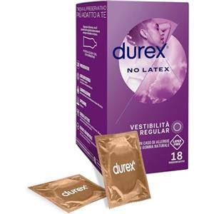 Durex No Latex, Preservativi Senza Lattice, 18 Profilattici