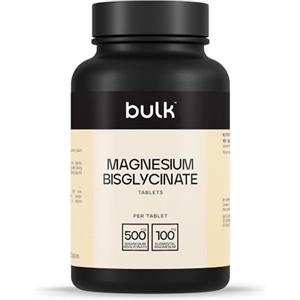 Bulk Magnesium Bisglycinate Tablets, 500 mg, Pack of 60, Packaging May Vary