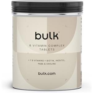 Bulk B Vitamin Complex Tablets, Pack of 180, Packaging May Vary