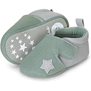 Sterntaler Scarpine per Gattonare, Mocassino Basso Unisex-Bimbi 0-24, Verde, 20 EU