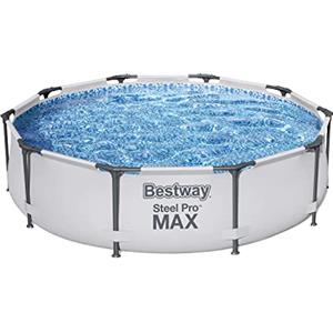 Bestway 56406-3 Set Piscina Fuori Terra Steel Pro MAX Rotonda da 305x76 cm