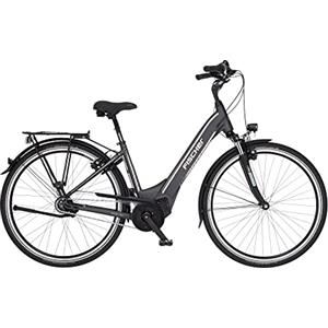 Fischer Cita 5.0i, Bicicletta elettrica per Uomo e Donna | RH Motore Medio 50 NM | Batteria da 36 V nel Telaio E-Bike City |, Grigio Ardesia Opaco, Rahmenhöhe 44 cm