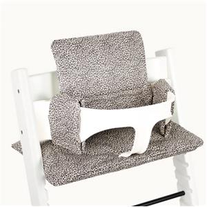 UKJE Cuscino compatibile con Stokke Tripp Trapp - Morbido cuscino per sedile per neonati, bambini e bambini piccoli, Accessori per seggiolone, Inserto in tessuto di cotone (Leopardo)