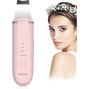 ANLAN Skin Scrubber Dispositivo per Viso Peeling Spazzola Pulizia Viso Face Scrubber ad Ultrasuoni Professionale ad 4 modalità Blackhead Remover