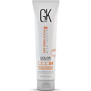 GK HAIR Global Keratin Moisturizing Conditioner per capelli secchi, danneggiati, ricci crespi diradati, maschera idratante, organica, senza parabeni, glutine (100ml)