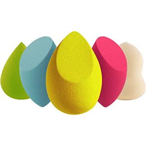 LAC FOR YOU Set 5 Pz Spugnette Trucco Make Up Beauty Blender - Spugnetta Fondotinta Liquidi Creme Polvere (Multicolor)
