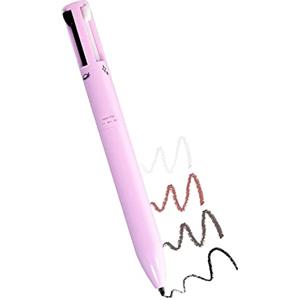 Beauty Searcher 4-in-1 Penna di trucco, eye liner, Brow Liner, Lip Liner e Highlighter Pen, impermeabile All in One per Occhio, di lunga durata 4 colori Multi-funzione Makeup Matita di bellezza (Pink)