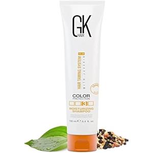 GK Hair Global Keratin Moisturizing Shampoo Protezione Colore | Formula biologica naturale senza solfati senza parabeni Uso quotidiano Detergente per capelli secchi e normali Unisex (100ML)