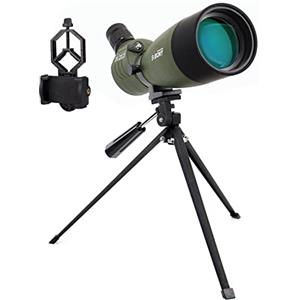 Svbony SV14 Cannocchiale 25-75x70 Prisma BAK4 Obiettivo FMC Monoculare Oculare ad Angolo Telescopio Spotting Scope con Treppiede per Birdwatching